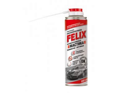 Мастика полимерно-битумная антикоррозионная FELIX 650мл, аэрозоль