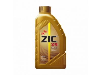 Моторное масло ZIC X9 5W40, 1л