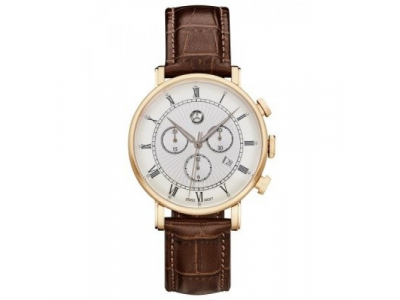 Мужские наручные часы Mercedes-Benz Men’s Chronograph Watch, Classic Retro Gold